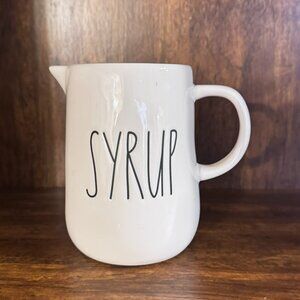 Rae Dunn "SYRUP" Ceramic Pitcher